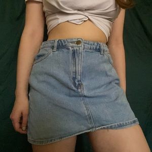 forever 21 denim skirt